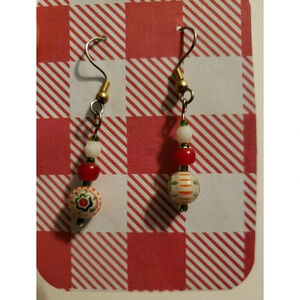 "Rose Globe" Handmade Dangle Earrings